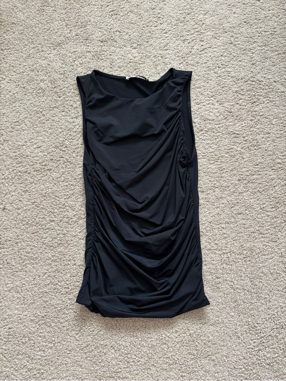 Zara Black Draped Tank Top